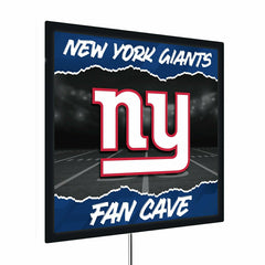New York Giants 23"H x 23"L LED Wall Decor, Edgelite, Square - NFL Home