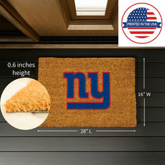 Coir Mat, 16"x28", New York Giants - NFL