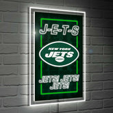 New York Jets NFL Football Rectangle Neolite LED Decor - NFL Home