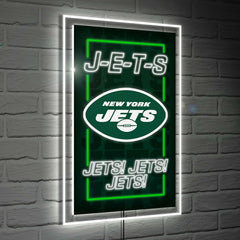 New York Jets NFL Football Rectangle Neolite LED Decor - NFL Home