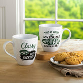 New York Jets, Ceramic Cup O'Java 17oz Gift Set - NFL Home