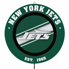 New York Jets, Metal Lite, Round - NFL