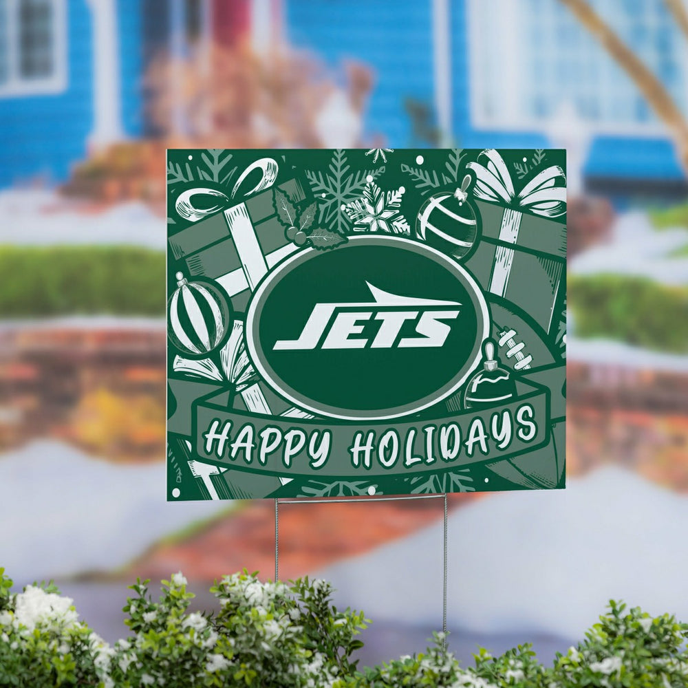 New York Jets Yard Sign, Holiday - NFL Home