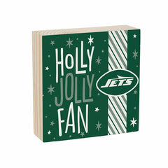 New York Jets Block, Holiday, 6x6 - NFL Home