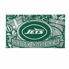 New York Jets Holiday PVC Mat, 28"x16" - NFL