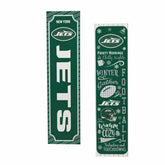 New York Jets Winter Seasonal Double Sided Large Leaner, 46" - NFL Home