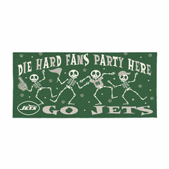 New York Jets Flocked Coir Halloween Sassafras Switch Mat, 22"x10" - NFL
