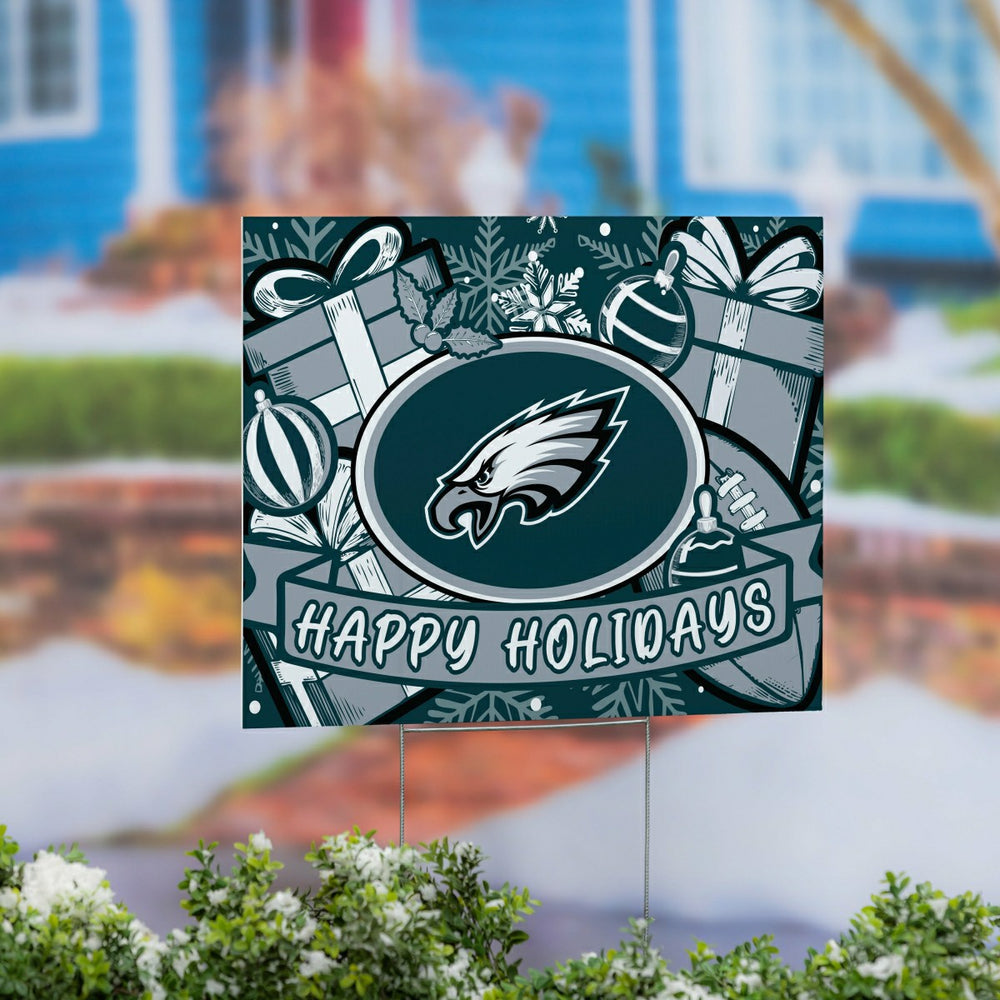 Philadelphia Eagles Yard Sign, Holiday - NFL Home