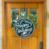 Philadelphia Eagles Holiday Round Door Décor with Hanging Rope, 18x18 - NFL Home