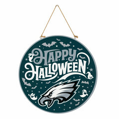 Philadelphia Eagles Halloween Round Door Décor with Hanging Rope, 18x1 - NFL Home