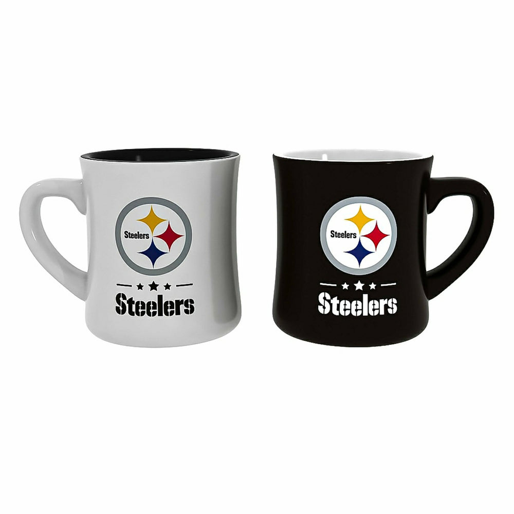 Pittsburgh Steelers 10oz Ceramic Cup Set, 2pc - NFL