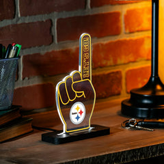 Pittsburgh Steelers NFL Football Foam Finger Desklite LED Decor - NFL Home
