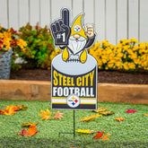 Pittsburgh Steelers Gnome Metal Sign 10"L x 30"H - NFL Home