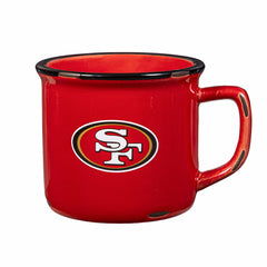 San Francisco 49ers Ceramic Camp Cup with Enamel Finish, 14oz - NFL