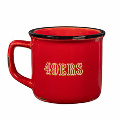 San Francisco 49ers Ceramic Camp Cup with Enamel Finish, 14oz - NFL