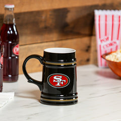 San Francisco 49ers Ceramic Stein Cup, 24oz - NFL Home