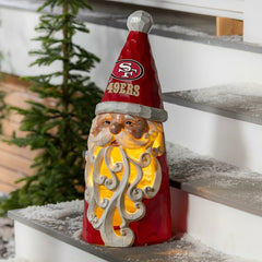 San Francisco 49ers Santa LED Statuary, 26" - NFL Home