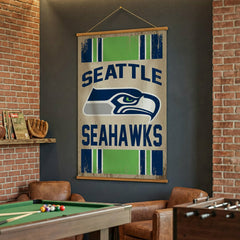 Seattle Seahawks, Canvas Wall Tapestry, Large, 54x36 - NFL Home