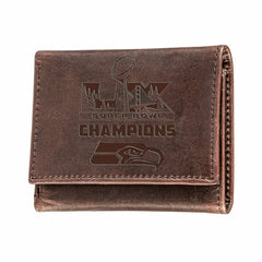 Seattle Seahawks, Super Bowl 60, Wallet, Tri-fold, Brown - NFL Home