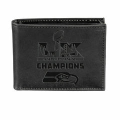 Seattle Seahawks, Super Bowl 60, Wallet, Bi-fold, Black - NFL Home