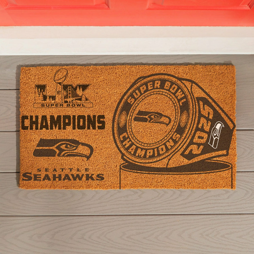 Seattle Seahawks, Super Bowl 60, Ring, Coir Mat, One Color - NFL