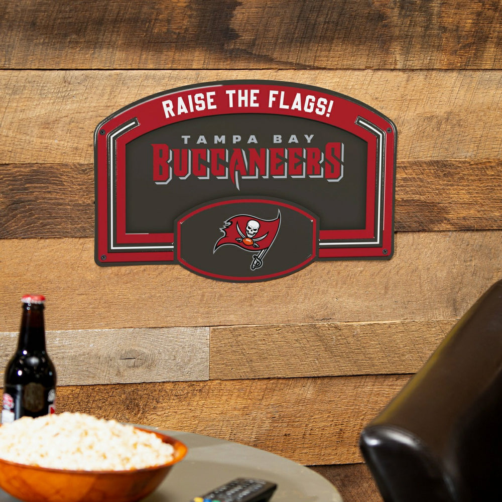 Tampa Bay Buccaneers USA Embossed Steel Wall Sign, 11" x 17" - NFL Home