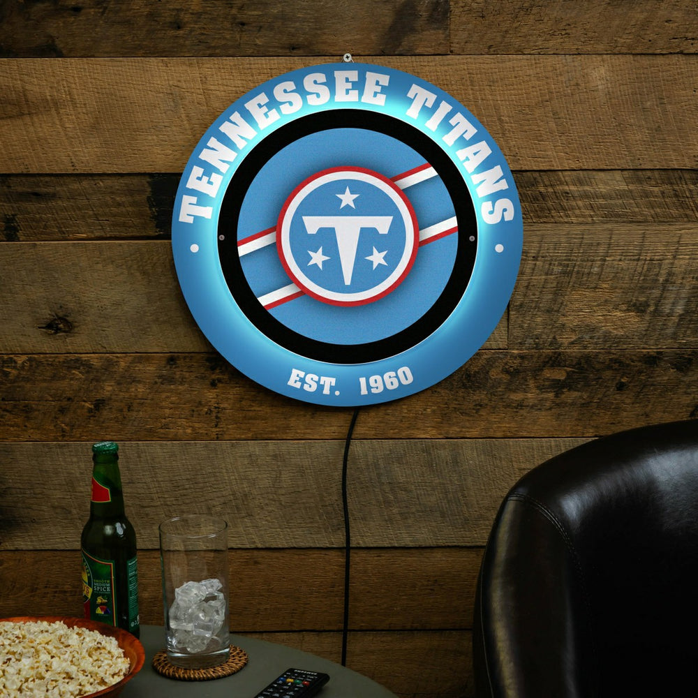 Tennessee Titans, Metal Lite, Round - NFL