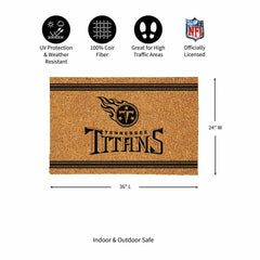 Tennessee Titans Large One Color Coir Mat, 36"x24" - NFL