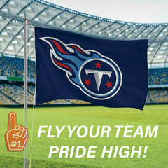 Tennessee Titans Single Sided Flag w/ 2 Grommets, 3'x5' - NFL Home