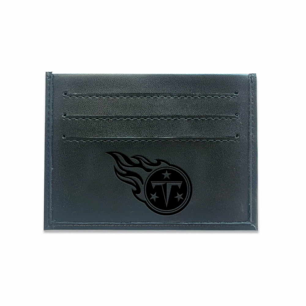 Front Pocket Wallet w/ RFID Blocking, Tennessee Titans, Black - NFL Home