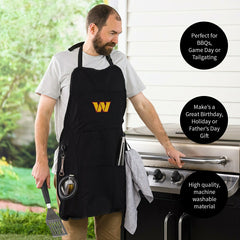 Grill Apron, Black, Washington Commanders - NFL Home