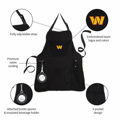 Grill Apron, Black, Washington Commanders - NFL Home
