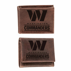 Washington Commanders, Bi-Fold and Tri-Fold Wallet Gift Set, Brown - NFL Home
