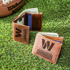 Washington Commanders, Bi-Fold and Tri-Fold Wallet Gift Set, Brown - NFL Home