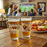 Washington Commanders 16oz Glass pint, Set of 2 - NFL Home