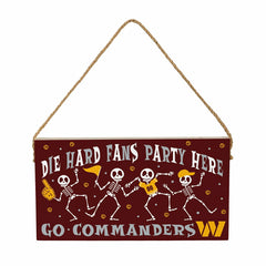 Washington Commanders Halloween Wood Wall Sign, 6x11 - NFL Home