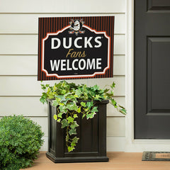 Anaheim Ducks Coroplast Yard Sign, "Fans Welcome" - NHL Home