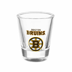 Boston Bruins 4-Piece Ceramic and Glass 2oz. Shot Glass Set - NHL Home