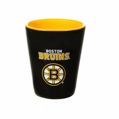 Boston Bruins 4-Piece Ceramic and Glass 2oz. Shot Glass Set - NHL Home