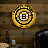 Boston Bruins, Metal Lite, Round - NHL