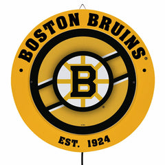 Boston Bruins, Metal Lite, Round - NHL