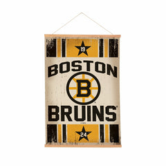 Boston Bruins, Canvas Wall Tapestry, Medium, 36x24 - NHL Home