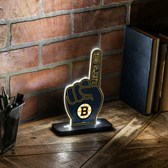 Boston Bruins Hockey Foam Finger Desklite LED Decor - NHL Home