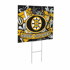 Boston Bruins Yard Sign, Holiday - NHL Home