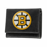 Boston Bruins Black Tri-Fold Embroidered Wallet w/ RFID Blocking - NHL Home