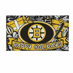 Boston Bruins Holiday PVC Mat, 28"x16" - NHL