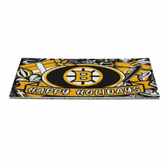 Boston Bruins Holiday PVC Mat, 28"x16" - NHL