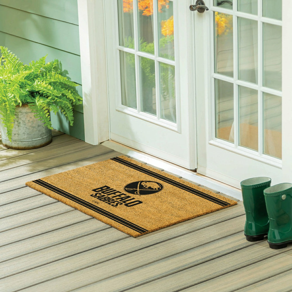 Buffalo Sabres Large One Color Coir Mat, 36"x24" - NHL