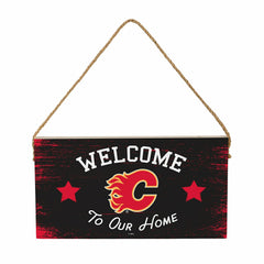 Calgary Flames Wood Wall Sign, 6x11 - NHL Home