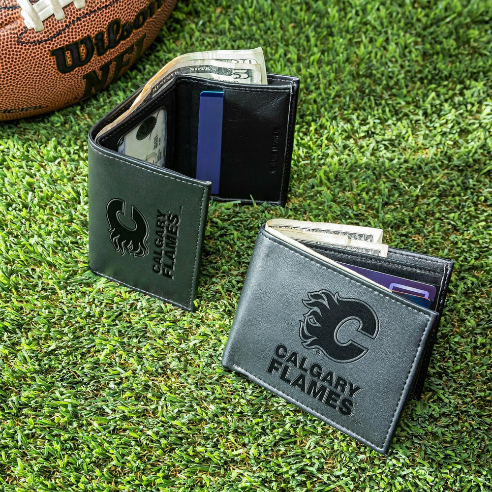 Calgary Flames, Bi-Fold and Tri-Fold Wallet Gift Set, Black - NHL Home